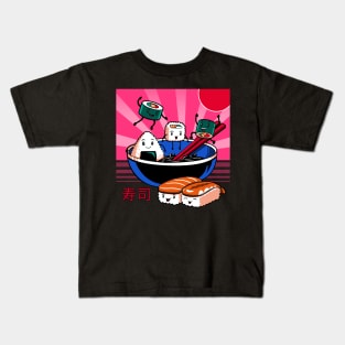 Sushi Retro Fun Kids T-Shirt